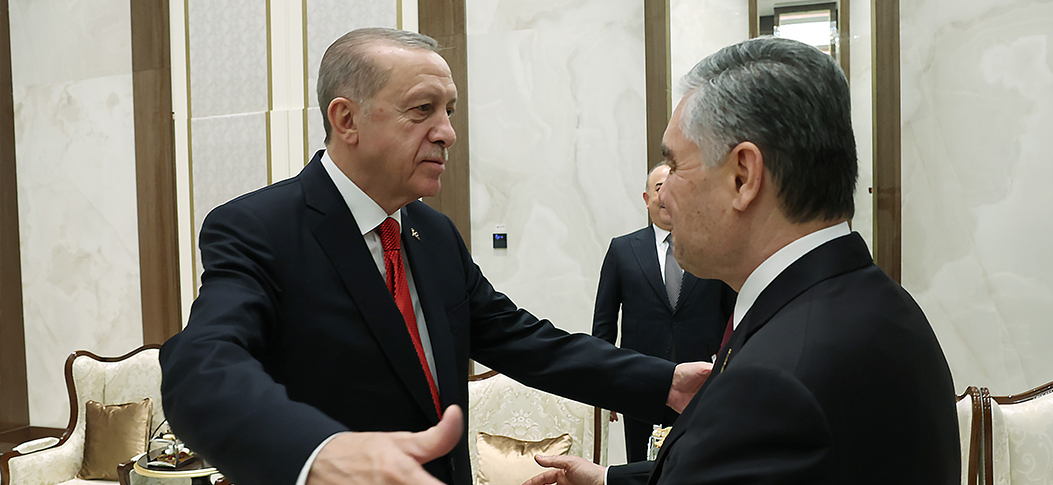 Cumhurbaşkanı Erdoğan, Türkmenistan Halk Maslahatı Başkanı Berdimuhamedov ile görüştü